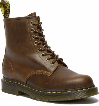 Dr. Martens DMR32010205 Parker Life Shield, Unisex, Dark Tan, Slip Resistant, 6 Inch, Work Boot