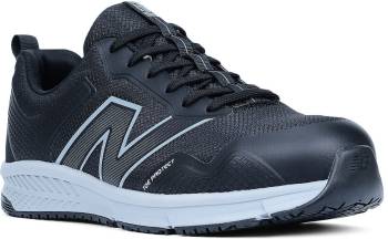 New Balance NBMIDEVOLBG Evolve, Men's, Black/Grey, Alloy Toe, EH, Slip Resistant, Low Athletic, Work Shoe