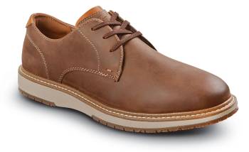 Men's Dark Brown Vibe Work MaxTRAX® Steel Toe SRO Dress Shoe