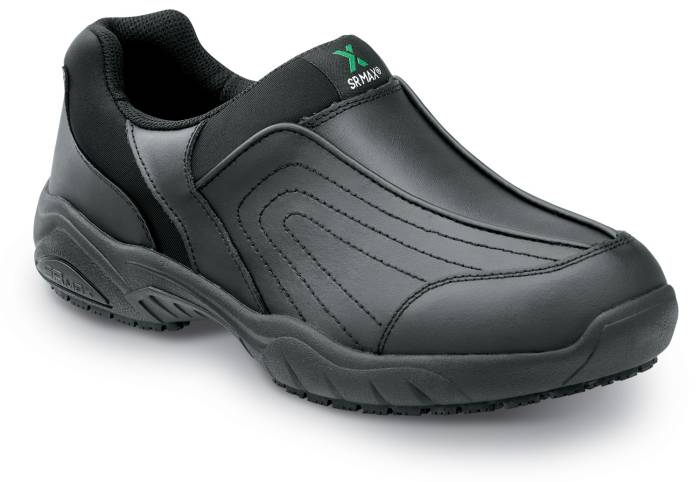 view #1 of: Men's Black Charlotte MaxTRAX® Soft Toe Slip-On Athletic