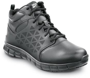 Men's Black Sublite Cushion Work MaxTRAX® Soft Toe High-Top Athletic