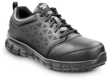 Men's Black Sublite Cushion Work MaxTRAX® Composite Toe Athletic