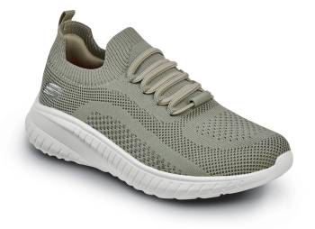 Women's Olive Emma Knit MaxTRAX® Soft Toe Slip-On Athletic