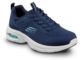 Women's Navy/Aqua Alisha Skech-Air® MaxTRAX® Soft Toe SRO Slip-On Athletic