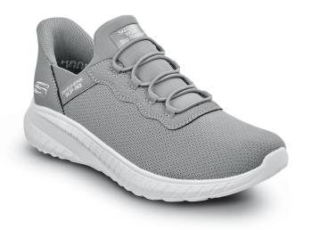 Women's Grey Squad Chaos MaxTRAX® Soft Toe SRO Slip-On Athletic